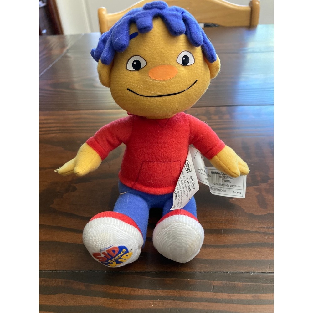 2009 Jim Henson Sid The Science Kid Plush Doll Stuffed Toy Playskool Hasbro